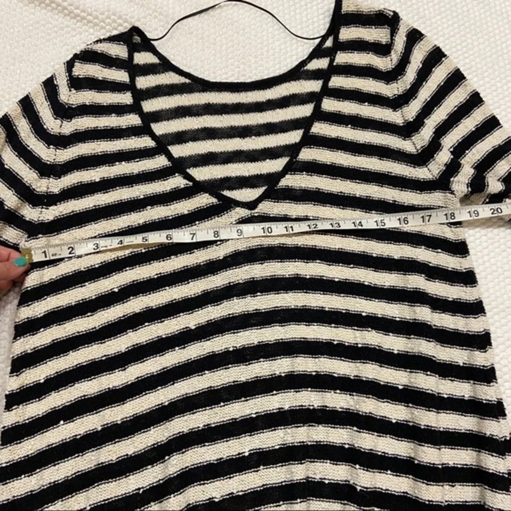 FREE PEOPLE I striped nubby knit dress